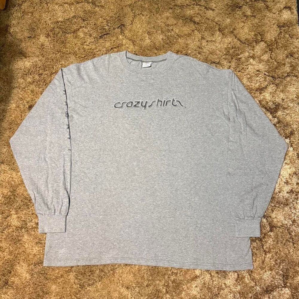 Crazy Shirt Hawaii Long Sleeve T-Shirt Grey XLarge